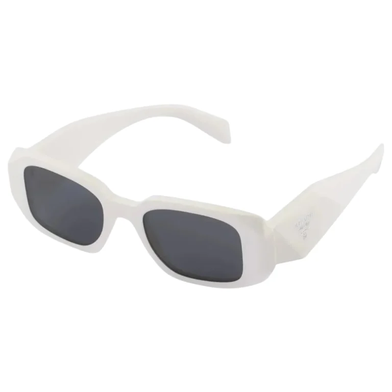 White Symbole Sunglasses – Slate Gray Lenses
